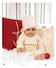 Mi Arcus Baby Girl Cotton Little Sister Knitted Cap Pink