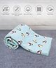 Mi Arcus Penguin Print Design Blue Quilt - Soft, Comfortable, and Breathable Fabric, Warm and Cozy, for Kids, 100x75 cm