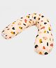 Mi Arcus 100% Cotton Premium Adjustable Maternity/Pregnancy Pillow with Removable Zippered Cover - Stone Print, Multicolor