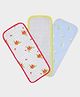 Mi Arcus Multicolor Reusable Knitted Super Absorbent Burp Cloths 50X20 CM - Pack of 3 for New Born Baby Infants