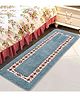 Saralhome Cotton Printed Runner  Grey. 40cm x 140cm