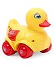 Shooting Star Friction Powered Duck Shaped Vehicle - Yellow