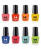 Moraze 8 Different Shades Of Nail Polish - 40 ml