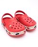 Neoz Clogs Car Applique - Red (Back Strap Buttons Colour May Vary)