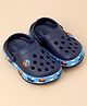 Neoz Clogs Car Applique - Navy Blue (Back Strap Buttons Colour May Vary)