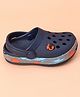 Neoz Casual Clogs Logo Desgin - Navy Blue (Button Color May Vary)