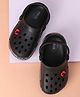 Neoz Casual Clogs Logo Desgin - Black (Button Color May Vary)