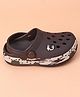 Neoz Casual Clogs Logo Desgin - Brown (Button Color May Vary)
