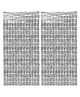 Amfin Square Foil Curtain Birthday Decoration Silver - Pack of 2