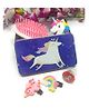 Tera13 Unicorn Vanity Box with Hair Brush Bracelet Light Ring Clip (Random Color)