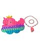 Tera13 Pop Up Toy Mermaid Necklace-Multicolor