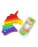 Tera13 Unicorn pop it Fidget for Kids and Water game Pack of 2 - Multicolor