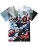 Marvel by Wear Your Mind Half Sleeves Avengers Printed Tee - Blue