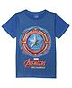 Marvel by Wear Your Mind Half Sleeves Character Print Tee - Royal Blue