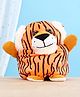HILIFE Flippo Plushies Reversible Tiger & Monkey Soft Toy- Brown- Height 20 cm