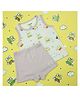 Snugkins 100% Organic Cotton Sleeveless T Shirt and Short Set Frog Print - Purple