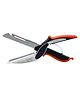 iLife Universal 6 in 1 Clever Smart Food Choppers Slicer Cutter with Built-in Cutting Board - Red