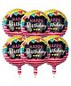 Amfin Happy Birthday Balloons Decorations Multicolor - Pack of 7