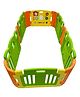 Babycenter India Baby Room Playpen With 2 Extensions - Green Orange Yellow