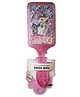 Asera Cute Unicorn Theme With Glittery Rectangular Hair Brush - (Colour May Vary)
