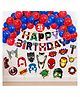 ZYOZI Avenger Themed Birthday Decoration Kit Multicolour - Pack of 45