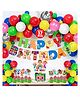 ZYOZI Cocomelon Theme Birthday Decoration Kit Multicolor - Pack of 37