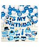 ZYOZI Half Birthday Party Supplies Blue - Pack of 44