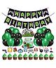 Zyozi Video Game Theme Birthday Decoration Kit Green Black - Pack of 37
