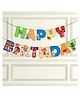 Zyozi Cocomelon Theme Happy Birthday Banner Multicolor - Length 127 cm