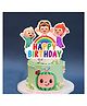 Zyozi Birthday Cake Topper - Multicolor