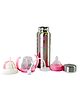 DOMENICO 3 in 1 ThermoSteel Multifunctional Baby Feeding Bottle Pink - 180 ml