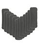 DOMENICO Wet Free Cloth Nappies Inserts Pack of 12 - Black 