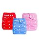 DOMENICO Adjustable Cloth Diaper Nappies Pack of 3 - Multicolor