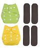 Domenico Reusable Diaper Cloth With Insert Pad Pack of 2 (Color May Vary)