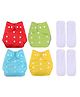 Domenico Cloth Diaper With Insert Pads Pack of 4 - Multicolour
