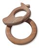 GELTOY Neem Wooden Ring Mango Teethers Pack of 2 - Brown