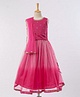 Babyhug Sequined Sleeveless Choli and Lehenga Set with Lace Border Dupatta - Fuschia