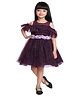 Betty By Tiny Kingdom Sleeveless Glitter Flared - Wine