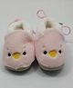 Kid-O-World Chick Embroidered Fur Booties -Pink