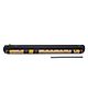 Radhe Flutes Middle Octave Right Handed C Natural Bansuri With Hard Cover And Mineral Oil - Beige