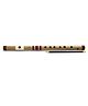Radhe Flutes Middle Octave Right Handed F Natural Bansuri With Velvet Cover - Beige