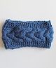 Woonie Handknitted Cable Design Ear Warmer - Blue