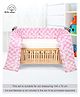 DearJoy Baby Cot Bedding Bumper Teddy Bear Print - Pink