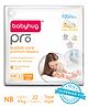 Babyhug Pro Bubble Care Premium Tape Style Diaper for New Born (NB) Size - 22 Pieces - New & Improved Superior Fit