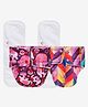 Mylo Baby Freesize Adjustable Cloth Diapers with 2 Free Insert Oeko Tex Certified Pack of 2 - Rainbow Purple Love Multicolour