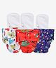 Mylo Baby Freesize Adjustable Cloth Diapers with 3 Free Insert Oeko Tex Certified Pack of 3 - Celebration Heart Doodles Twinkle Twinkle Multicolour