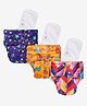 Mylo Baby Freesize Adjustable Cloth Diapers with 3 Free Insert Oeko Tex Certified Pack of 3 Rainbow ABC Print Twinkle - Multicolour