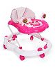 Toyzone Baby Musical Walker Small Dotted Print - White & Pink