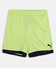 PUMA Above Knee Length CUP Shorts Jr Logo Print - Yellow