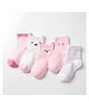 SYGA Non Slip Cotton Trainer Socks Pack of 5 Pairs - Pink 